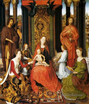  hans peintre - Le mariage mystique de St catherine d’Alexandrie hollandais Hans Memling